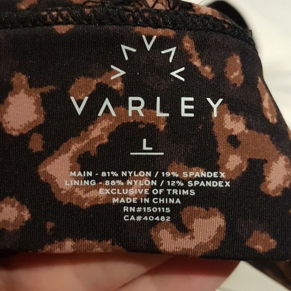 Varley animal print yoga bra size L with adjustable straps - Picture 5 of 9